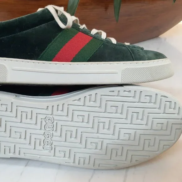 GUCCI new sneakers Ace 'Green Velvet' 757893